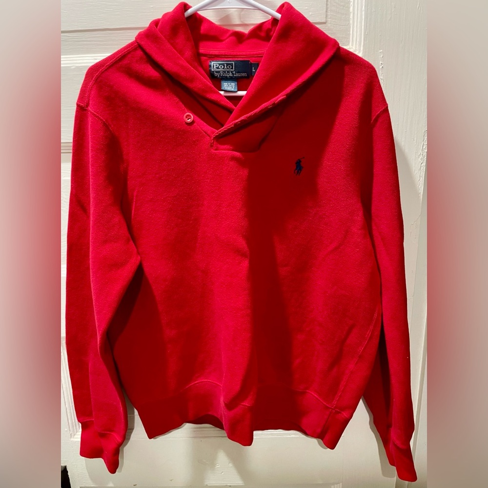 Polo Ralph Lauren Vintage Red Pullover, size large